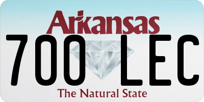 AR license plate 700LEC