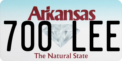 AR license plate 700LEE