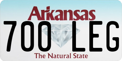 AR license plate 700LEG