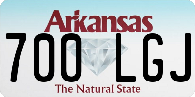 AR license plate 700LGJ