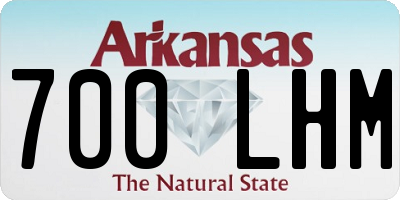 AR license plate 700LHM