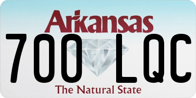 AR license plate 700LQC