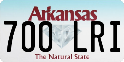 AR license plate 700LRI