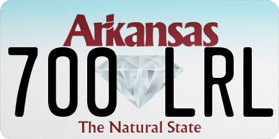 AR license plate 700LRL