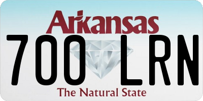 AR license plate 700LRN