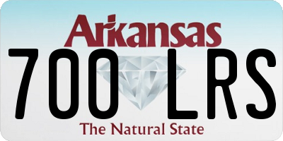 AR license plate 700LRS