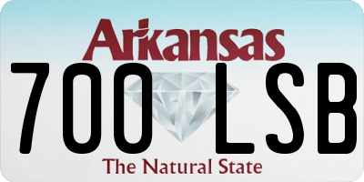 AR license plate 700LSB