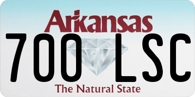 AR license plate 700LSC