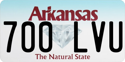 AR license plate 700LVU