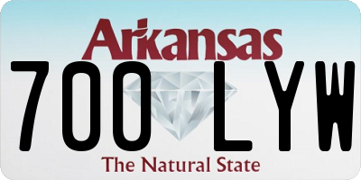 AR license plate 700LYW