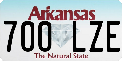 AR license plate 700LZE