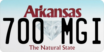AR license plate 700MGI