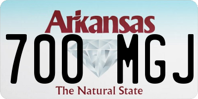 AR license plate 700MGJ