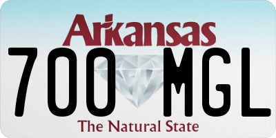 AR license plate 700MGL