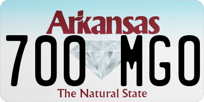 AR license plate 700MGO