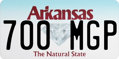 AR license plate 700MGP