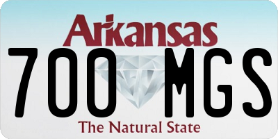 AR license plate 700MGS