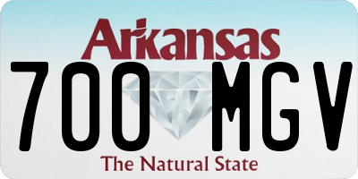 AR license plate 700MGV