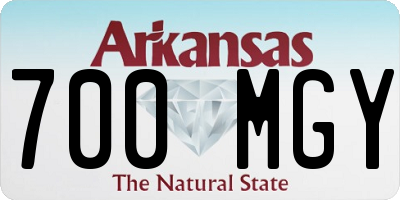 AR license plate 700MGY