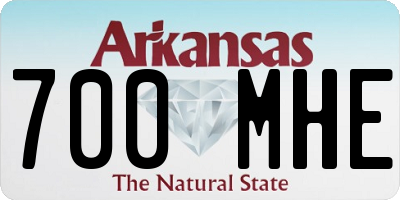 AR license plate 700MHE