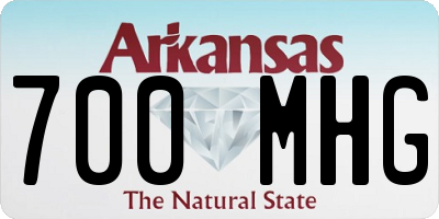 AR license plate 700MHG