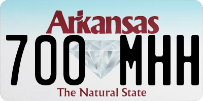 AR license plate 700MHH