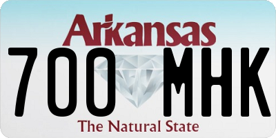 AR license plate 700MHK
