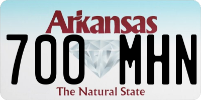 AR license plate 700MHN
