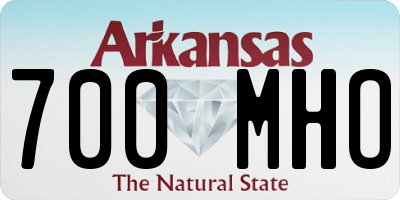 AR license plate 700MHO