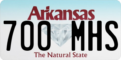 AR license plate 700MHS