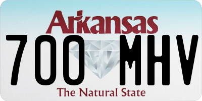 AR license plate 700MHV
