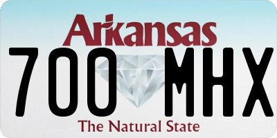 AR license plate 700MHX
