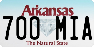 AR license plate 700MIA