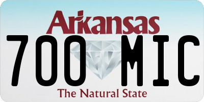 AR license plate 700MIC