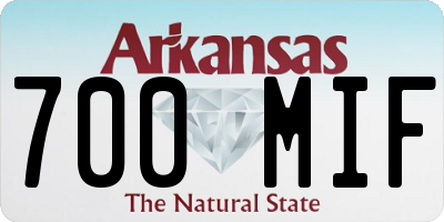 AR license plate 700MIF