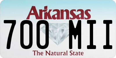 AR license plate 700MII