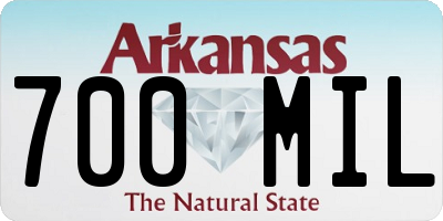 AR license plate 700MIL