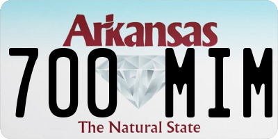 AR license plate 700MIM