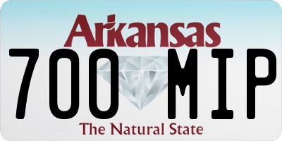 AR license plate 700MIP