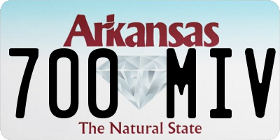 AR license plate 700MIV