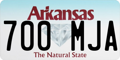 AR license plate 700MJA