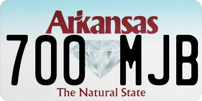 AR license plate 700MJB