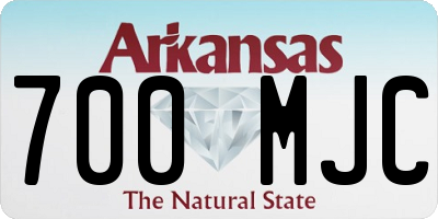 AR license plate 700MJC
