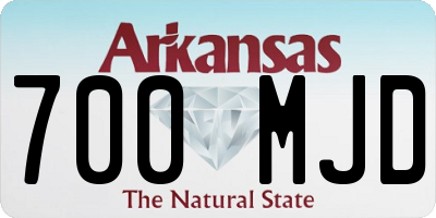 AR license plate 700MJD