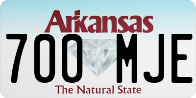 AR license plate 700MJE