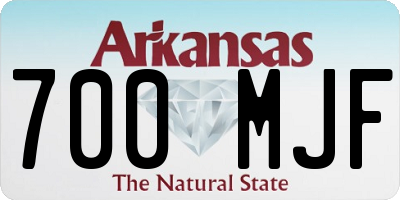 AR license plate 700MJF