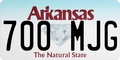 AR license plate 700MJG