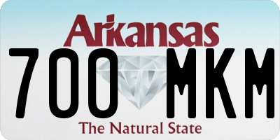 AR license plate 700MKM