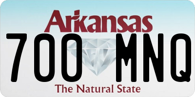 AR license plate 700MNQ