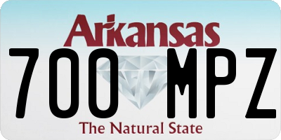 AR license plate 700MPZ